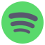 Green circle Spotify icon