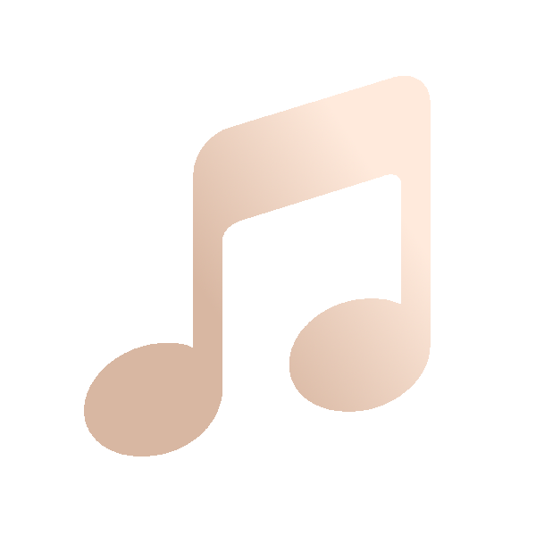 Red music notes icon
